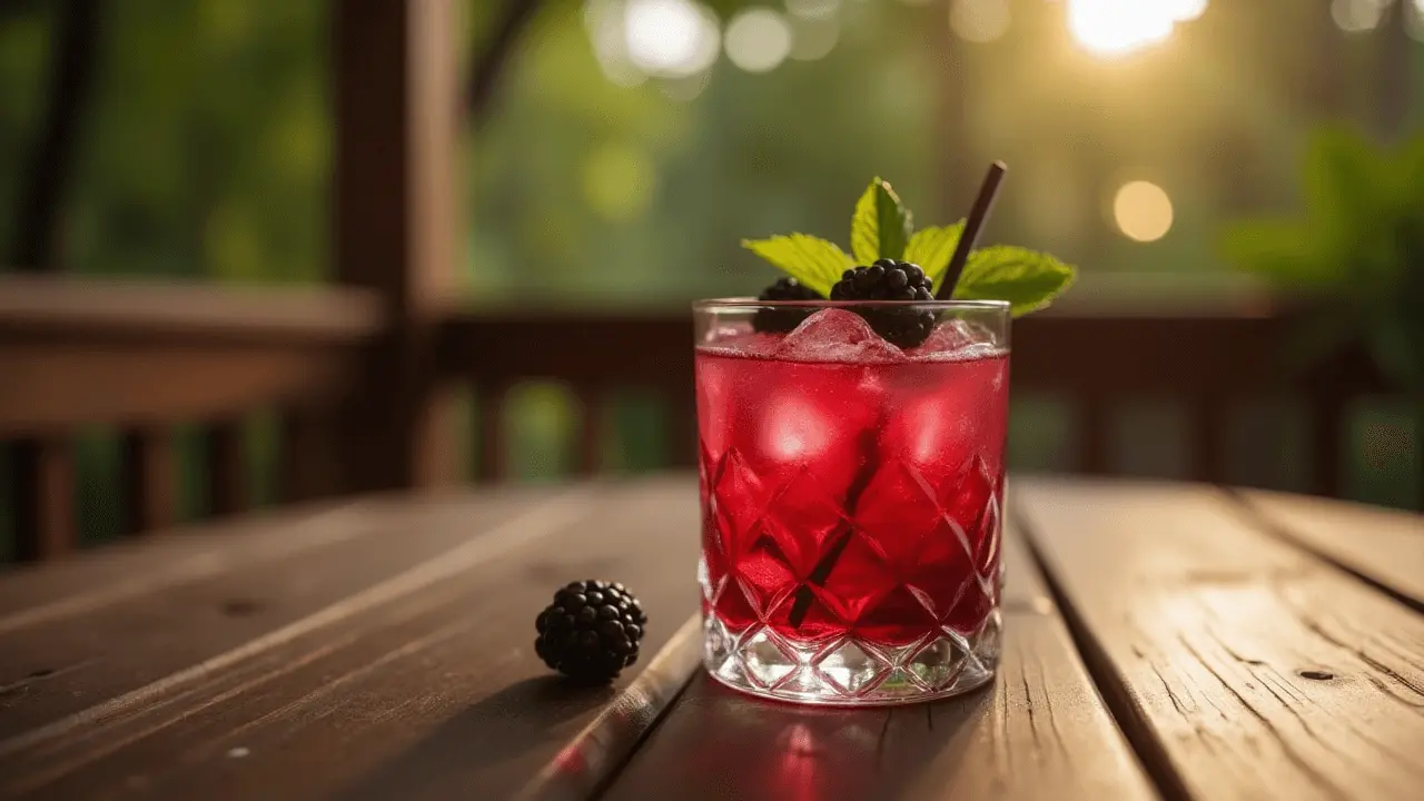 Blackberry Bourbon Margarita