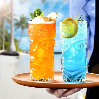 Set of 6 Tiki Glasses